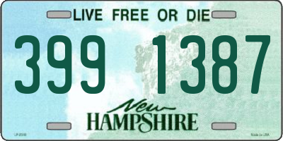 NH license plate 3991387