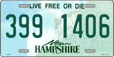 NH license plate 3991406