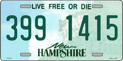 NH license plate 3991415