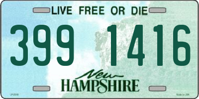 NH license plate 3991416