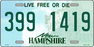 NH license plate 3991419