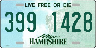 NH license plate 3991428