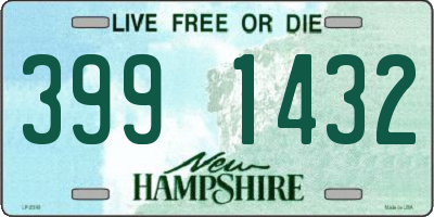 NH license plate 3991432