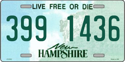 NH license plate 3991436