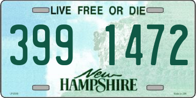 NH license plate 3991472