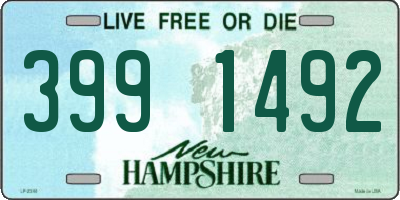 NH license plate 3991492