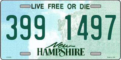 NH license plate 3991497