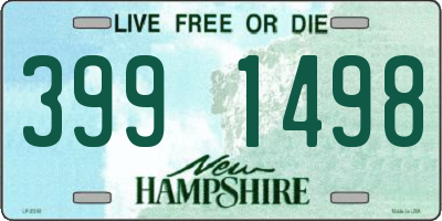 NH license plate 3991498