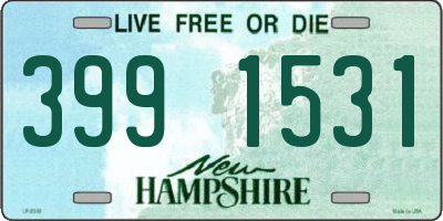 NH license plate 3991531