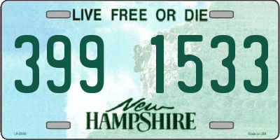 NH license plate 3991533