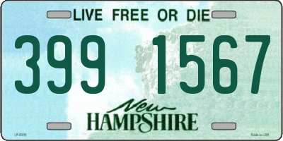 NH license plate 3991567