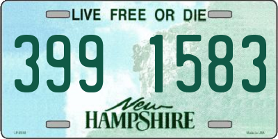 NH license plate 3991583