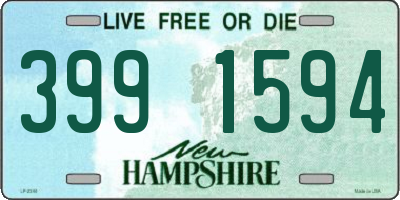 NH license plate 3991594