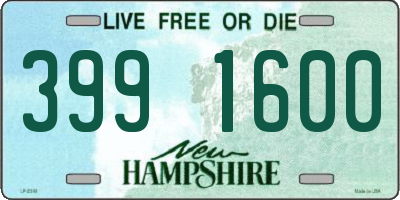 NH license plate 3991600