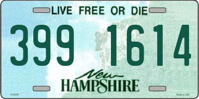 NH license plate 3991614