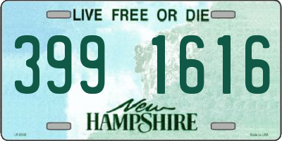 NH license plate 3991616