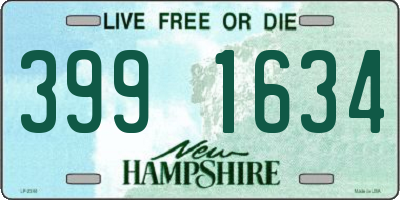 NH license plate 3991634