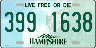 NH license plate 3991638