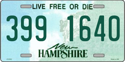 NH license plate 3991640