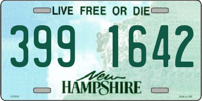 NH license plate 3991642