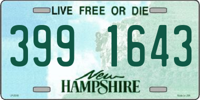 NH license plate 3991643