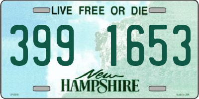 NH license plate 3991653