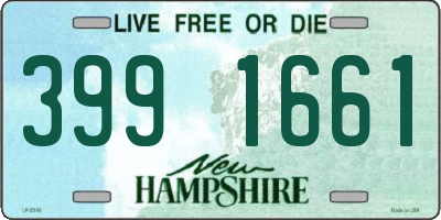 NH license plate 3991661