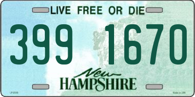 NH license plate 3991670