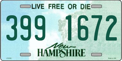 NH license plate 3991672