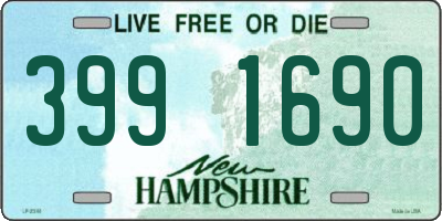 NH license plate 3991690