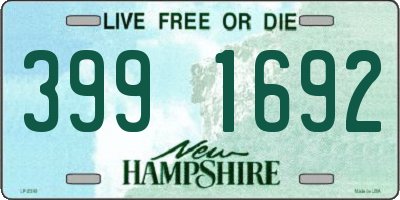 NH license plate 3991692