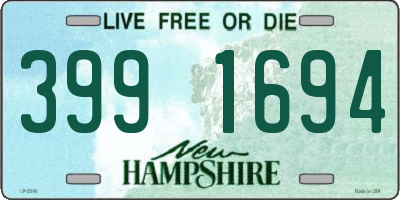 NH license plate 3991694