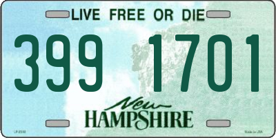 NH license plate 3991701