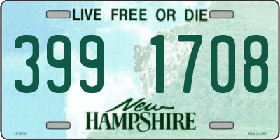 NH license plate 3991708