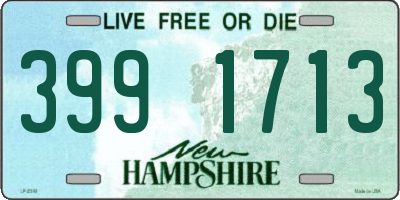 NH license plate 3991713