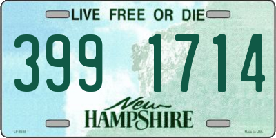 NH license plate 3991714