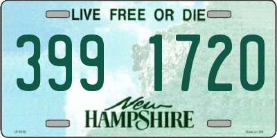 NH license plate 3991720