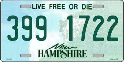 NH license plate 3991722