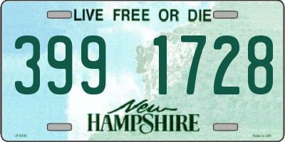 NH license plate 3991728