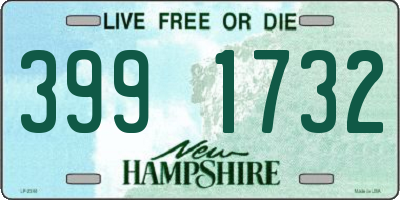 NH license plate 3991732