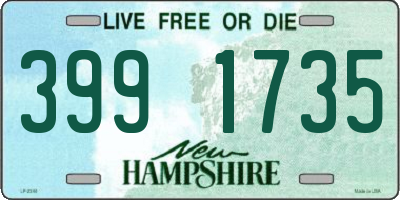 NH license plate 3991735