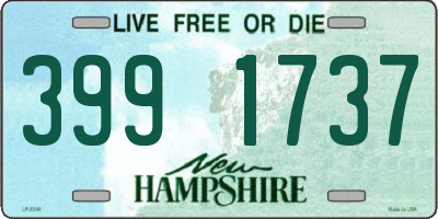 NH license plate 3991737