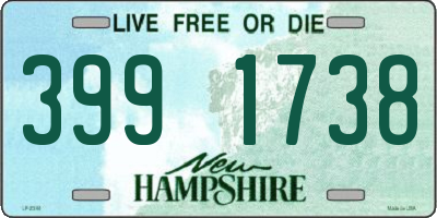 NH license plate 3991738