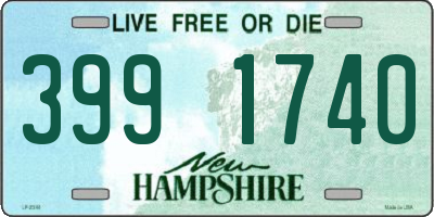 NH license plate 3991740