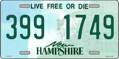 NH license plate 3991749