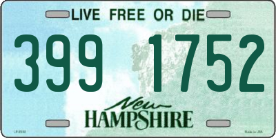 NH license plate 3991752