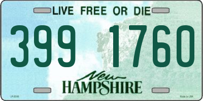 NH license plate 3991760