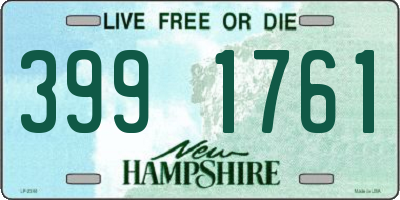 NH license plate 3991761