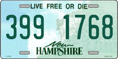 NH license plate 3991768