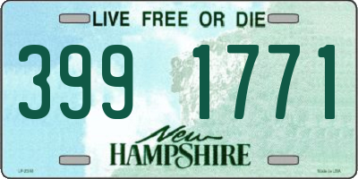 NH license plate 3991771